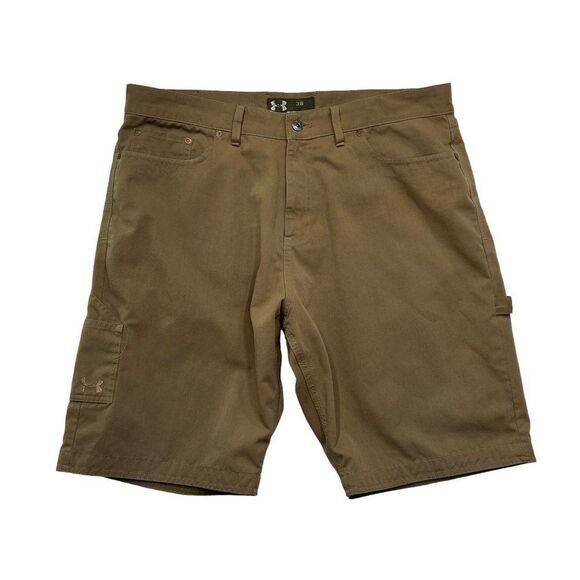 Under Armour Men's Brown Ripstop Carpenter Shorts - Picture 1 of 9